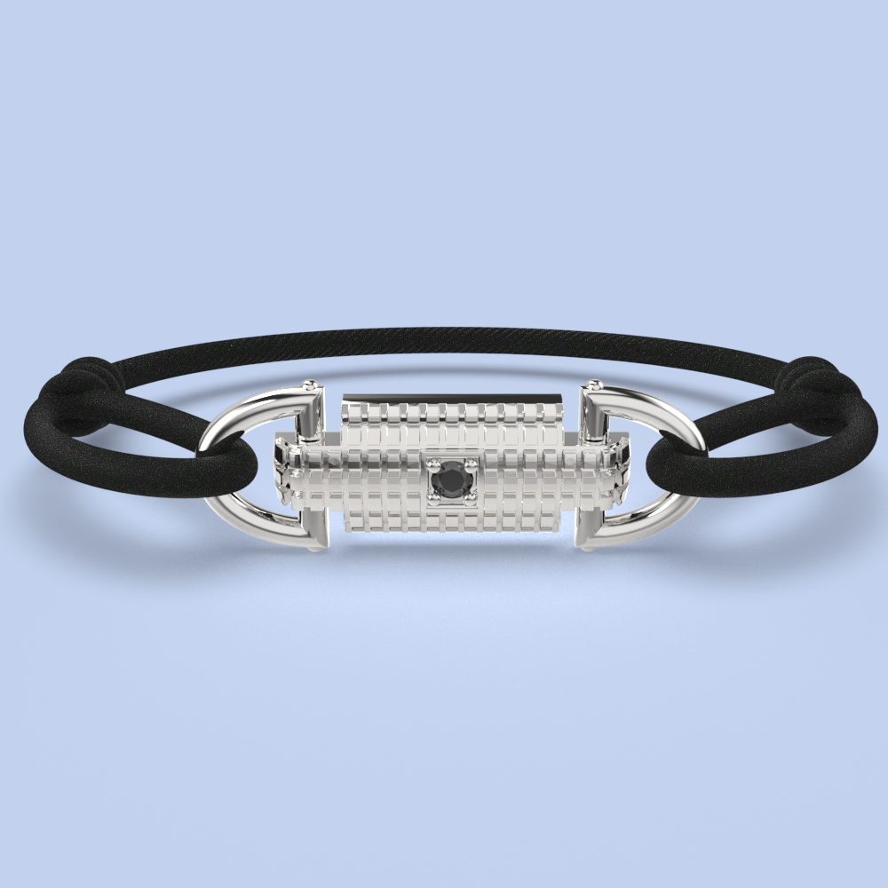 apollo armband zwart diamant
