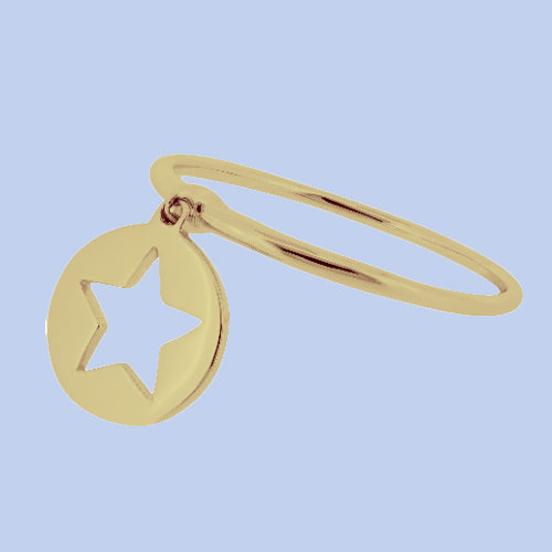 Charm star ring