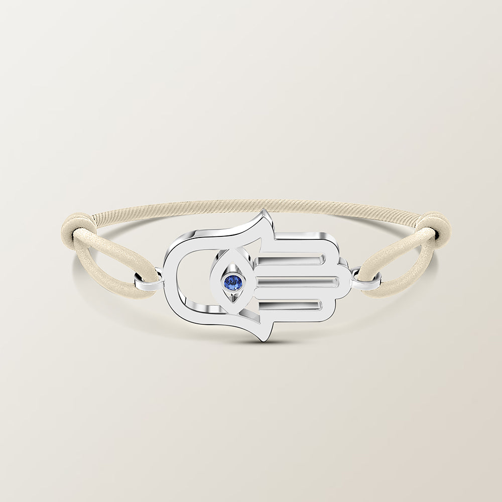 Hamsa saffier armband