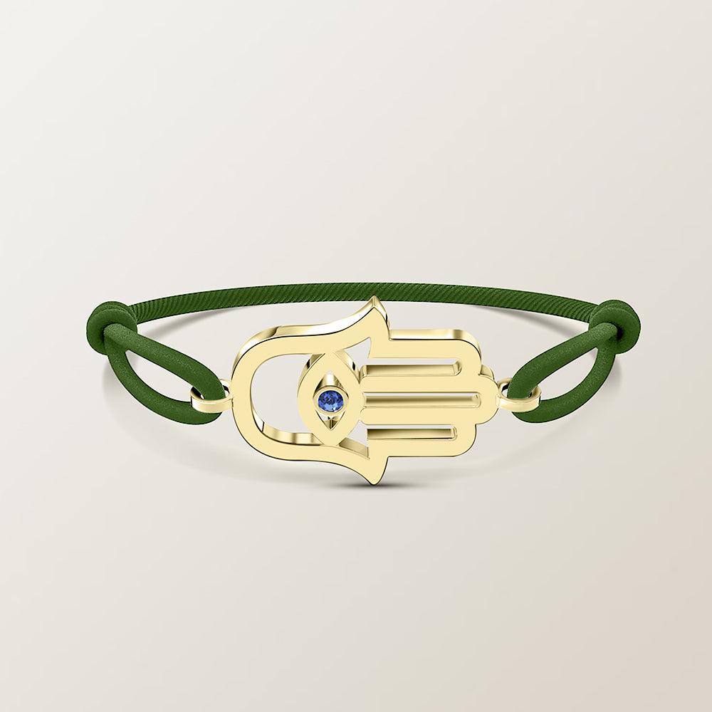 Hamsa saffier armband