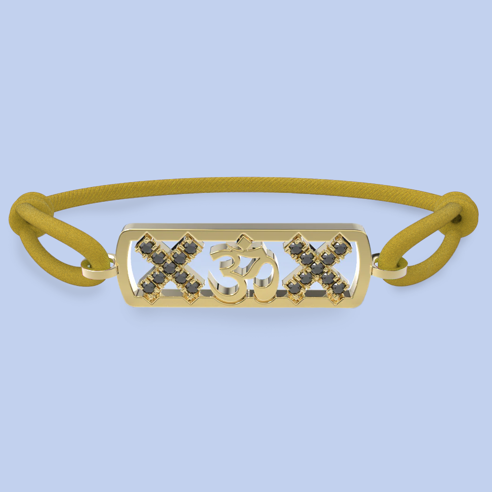 Amsterdam black diamond ohm bracelet