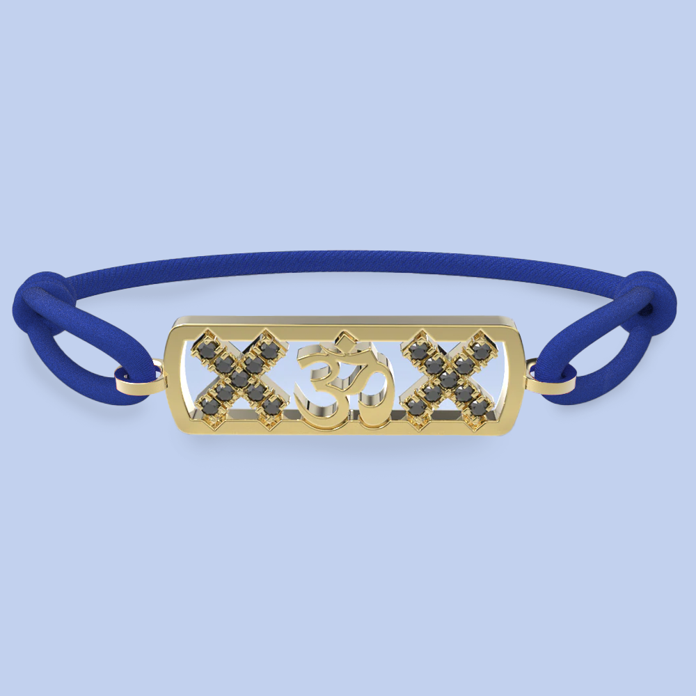 Amsterdam black diamond ohm bracelet