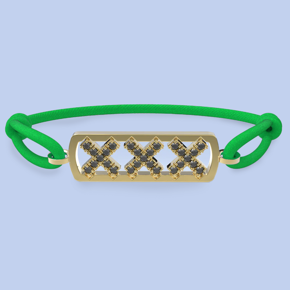 Amsterdam schwarze Diamantarmband