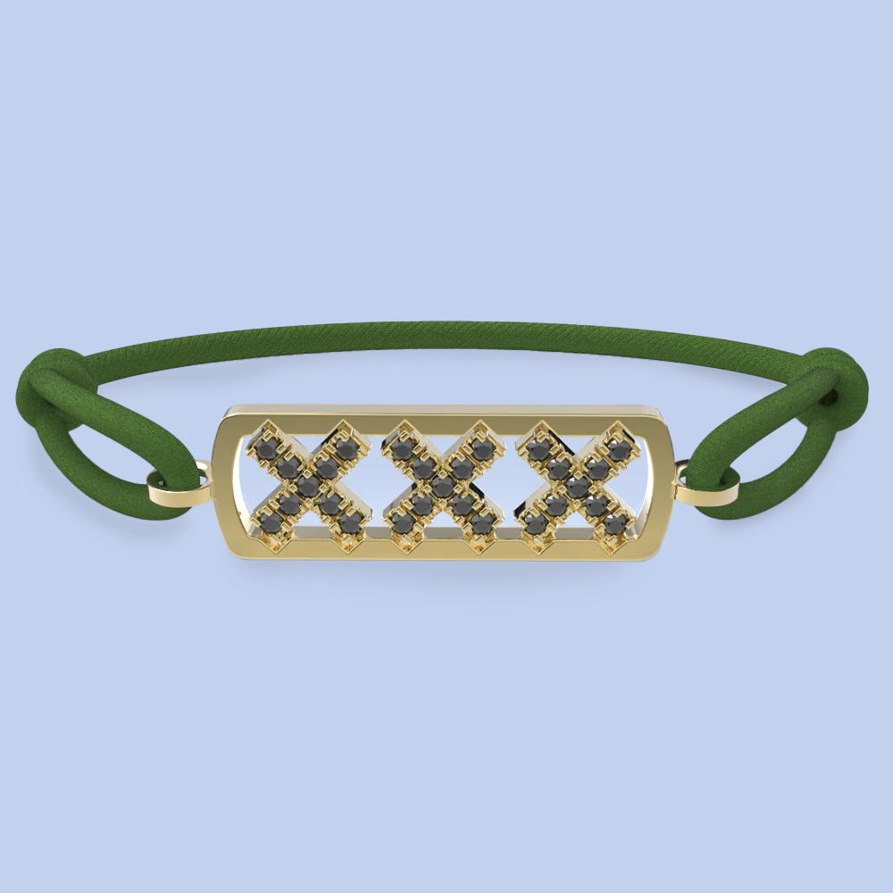 Amsterdam schwarze Diamantarmband
