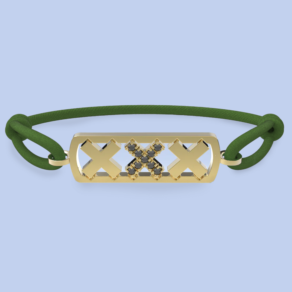 Amsterdam black diamond bracelet