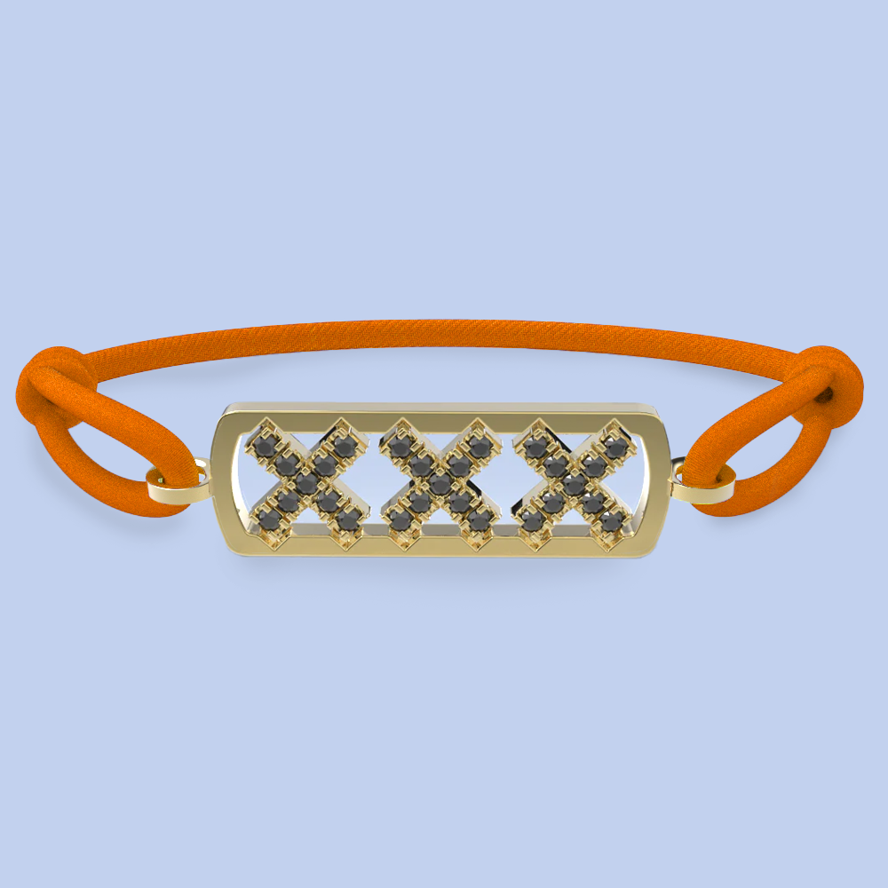 Amsterdam schwarze Diamantarmband