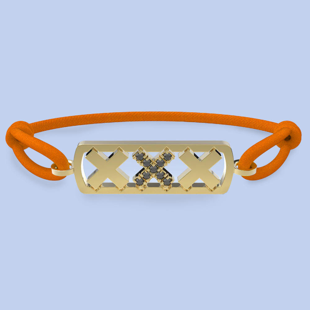 Amsterdam black diamond bracelet
