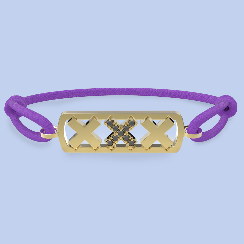 Amsterdam black diamond bracelet