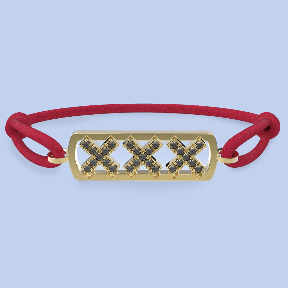 Amsterdam schwarze Diamantarmband
