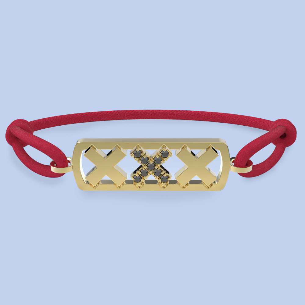Amsterdam black diamond bracelet
