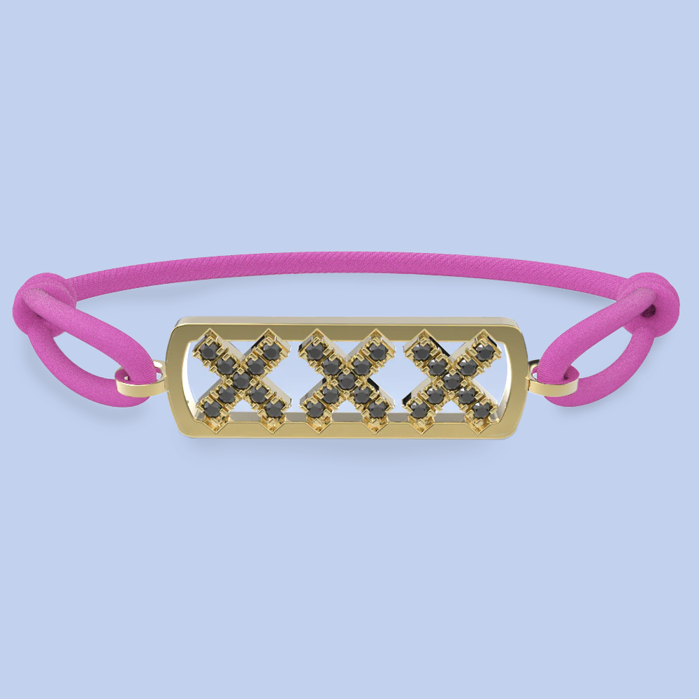 Amsterdam schwarze Diamantarmband