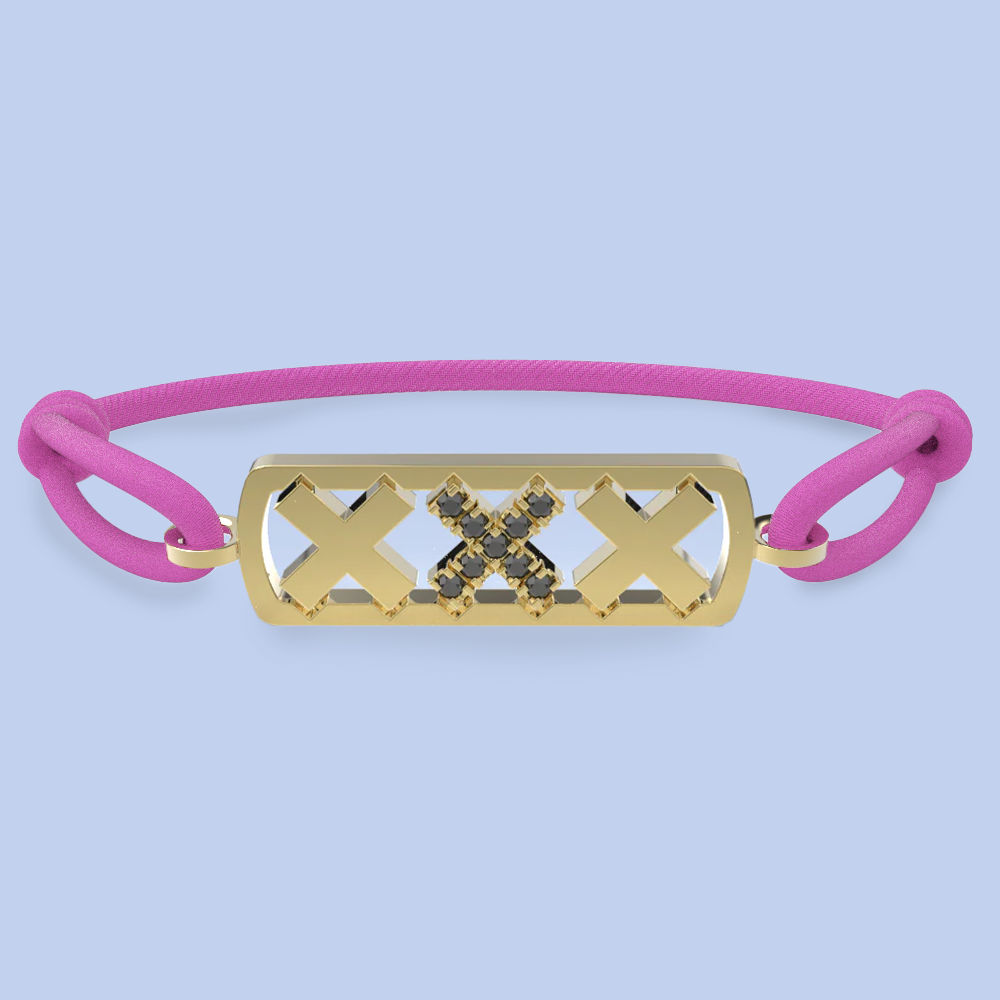 Amsterdam black diamond bracelet