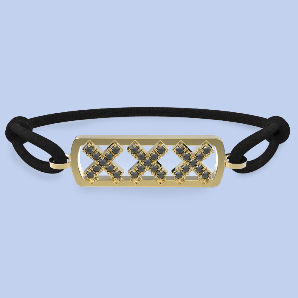 Amsterdam schwarze Diamantarmband