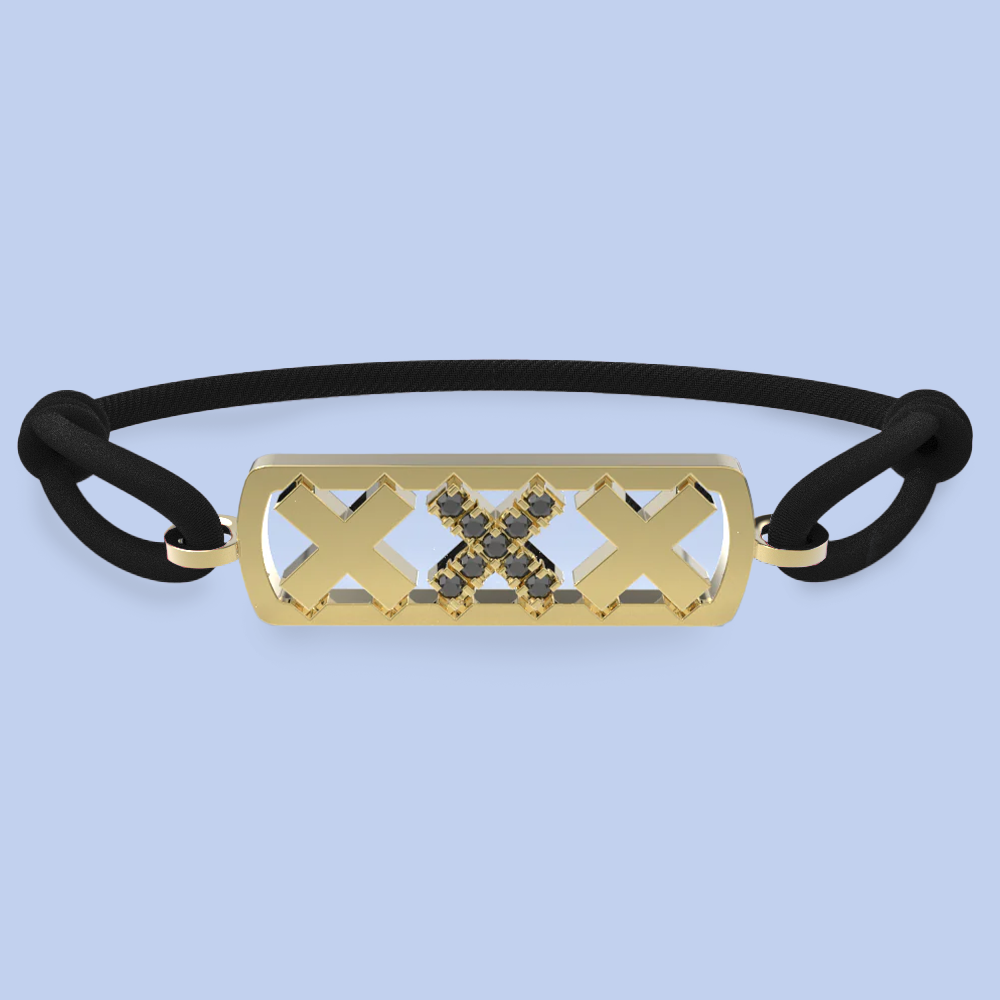 Amsterdam black diamond bracelet