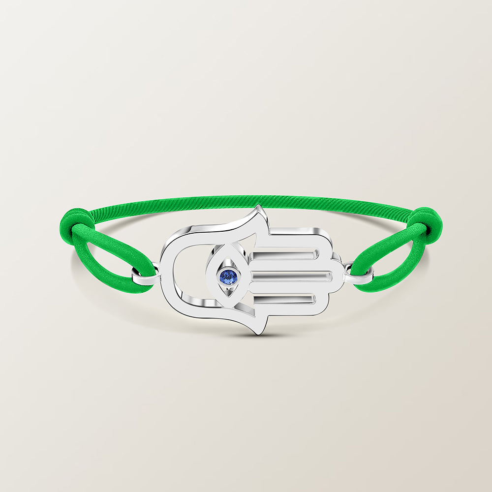 Hamsa saffier armband