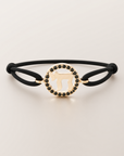 Chai schwarzes Diamantarmband