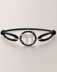 Chai schwarzes Diamantarmband