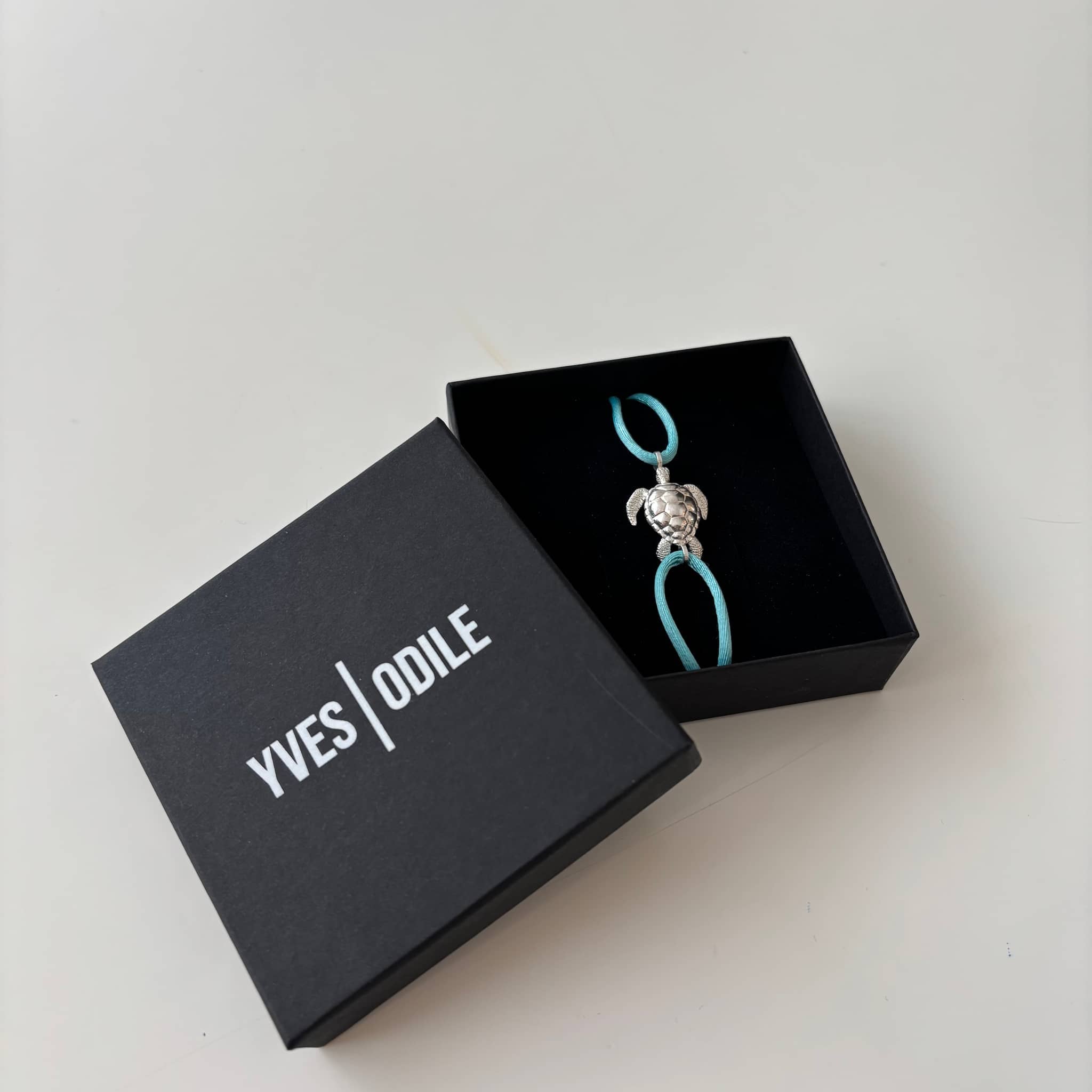 schildpad armband | Zilver