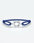 Herenarmband van Odile met blauwe band en zilveren stervormige hanger voor stijlvolle looks