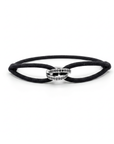 cirkels zwarte diamant armband
