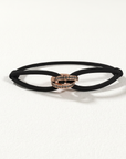 cirkels zwarte diamant armband