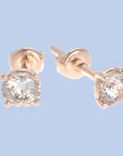 stud earrings with diamonds 0.16 ct.