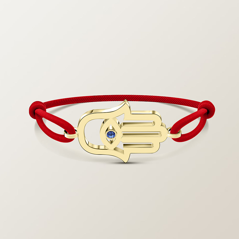 Hamsa saffier armband
