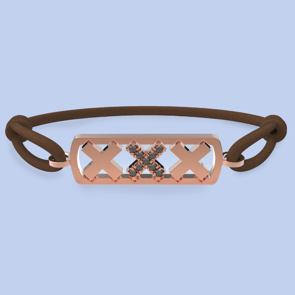 Amsterdam black diamond bracelet