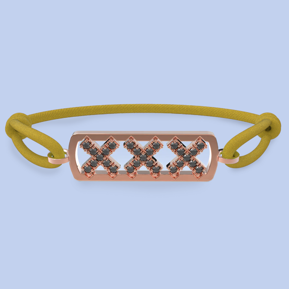 Amsterdam schwarze Diamantarmband