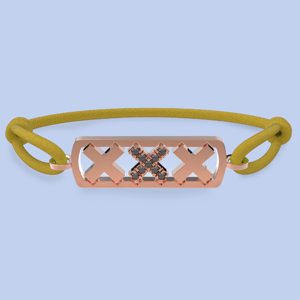 Amsterdam black diamond bracelet