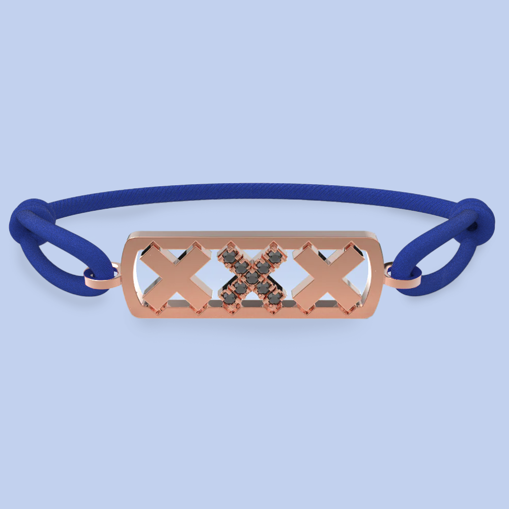 Amsterdam black diamond bracelet