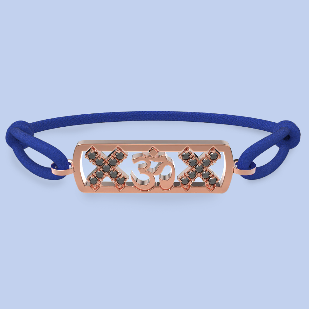 Amsterdam black diamond ohm bracelet