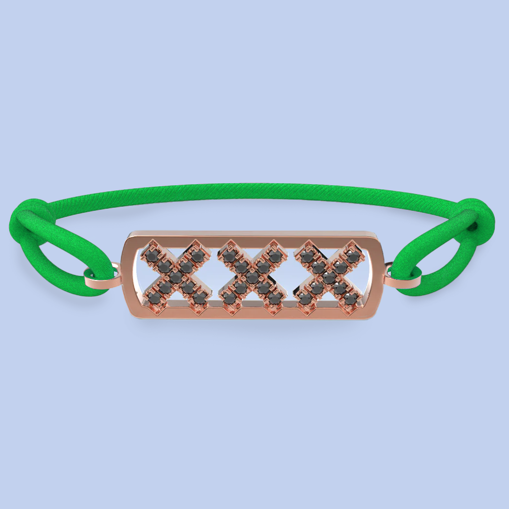 Amsterdam schwarze Diamantarmband