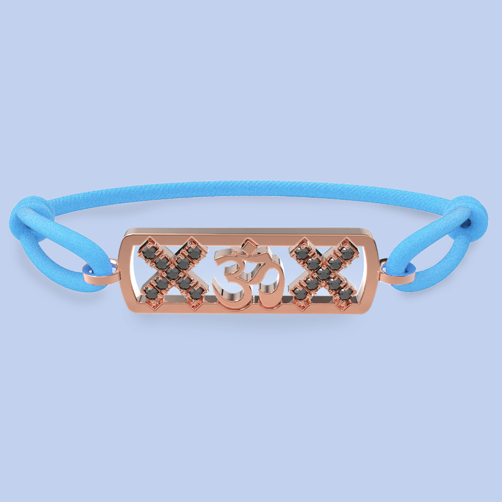 Amsterdam black diamond ohm bracelet