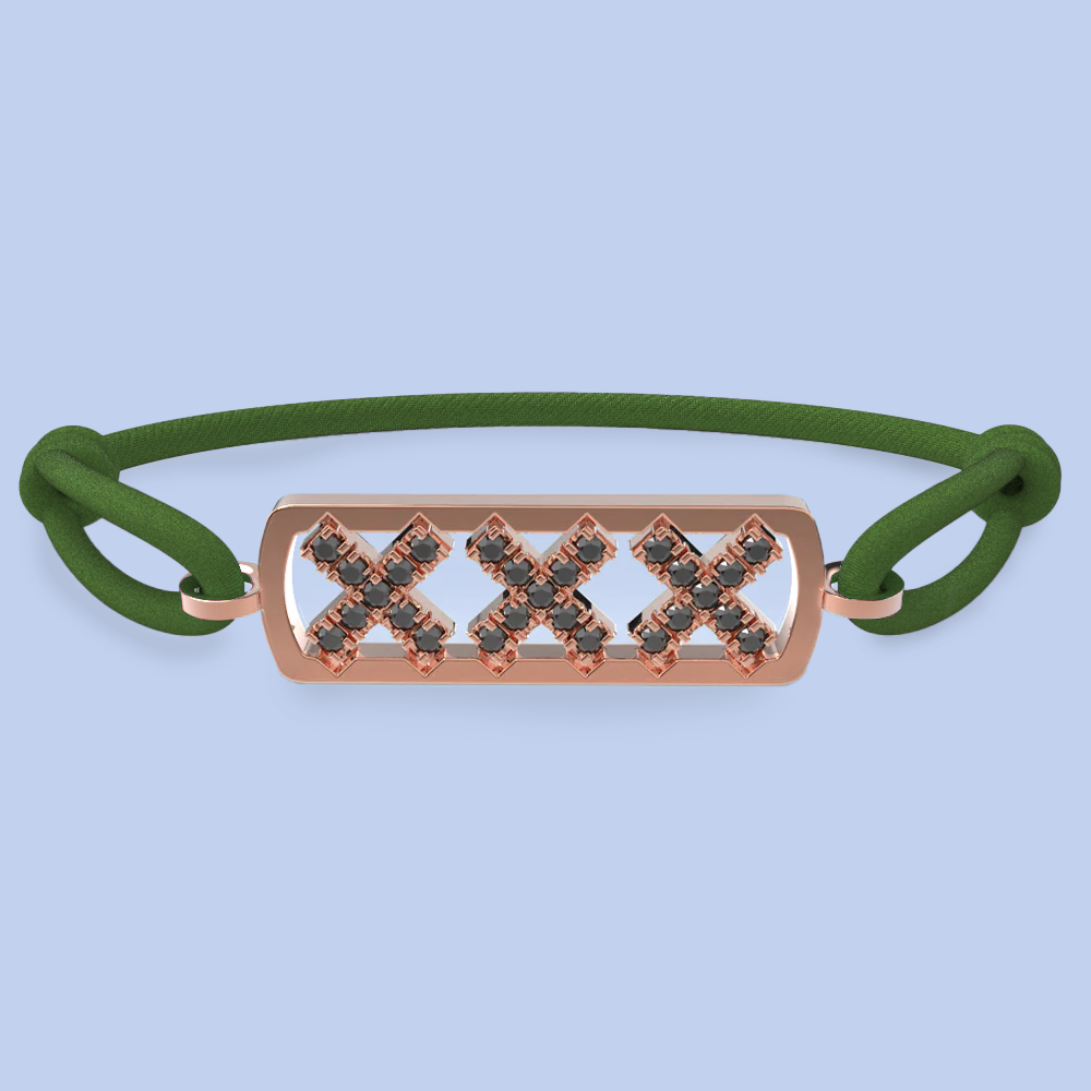 Amsterdam schwarze Diamantarmband