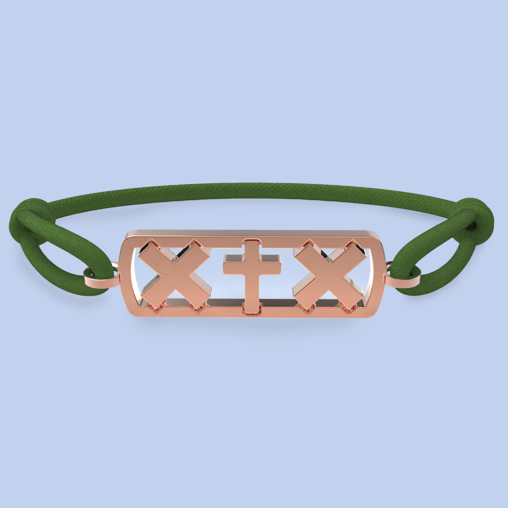 Amsterdam cross bracelet