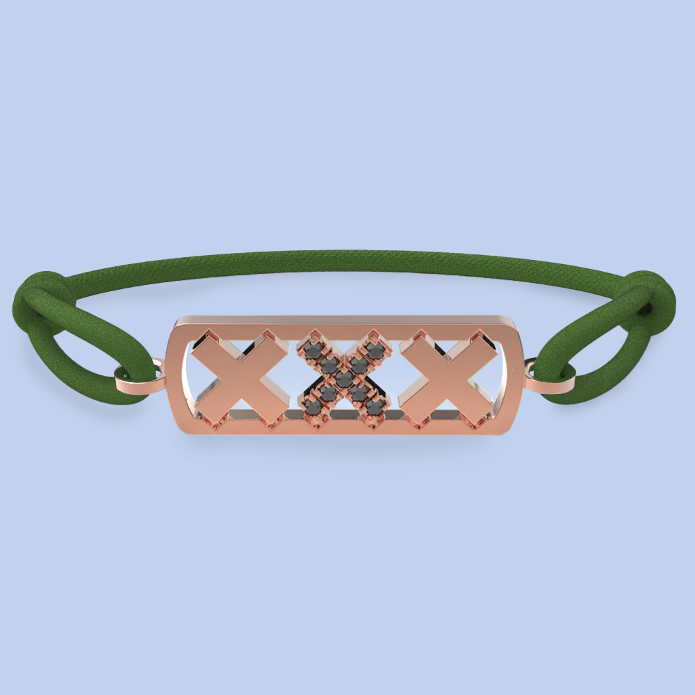 Amsterdam black diamond bracelet