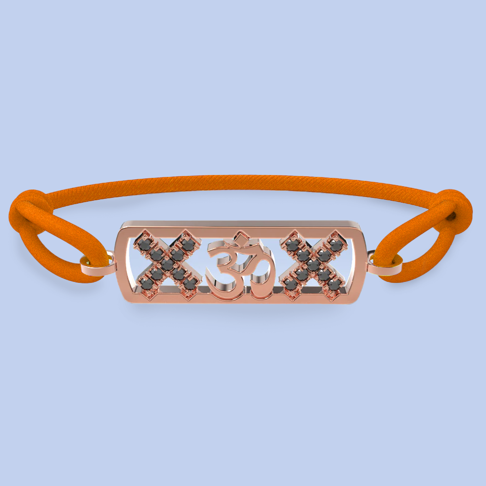 Amsterdam black diamond ohm bracelet