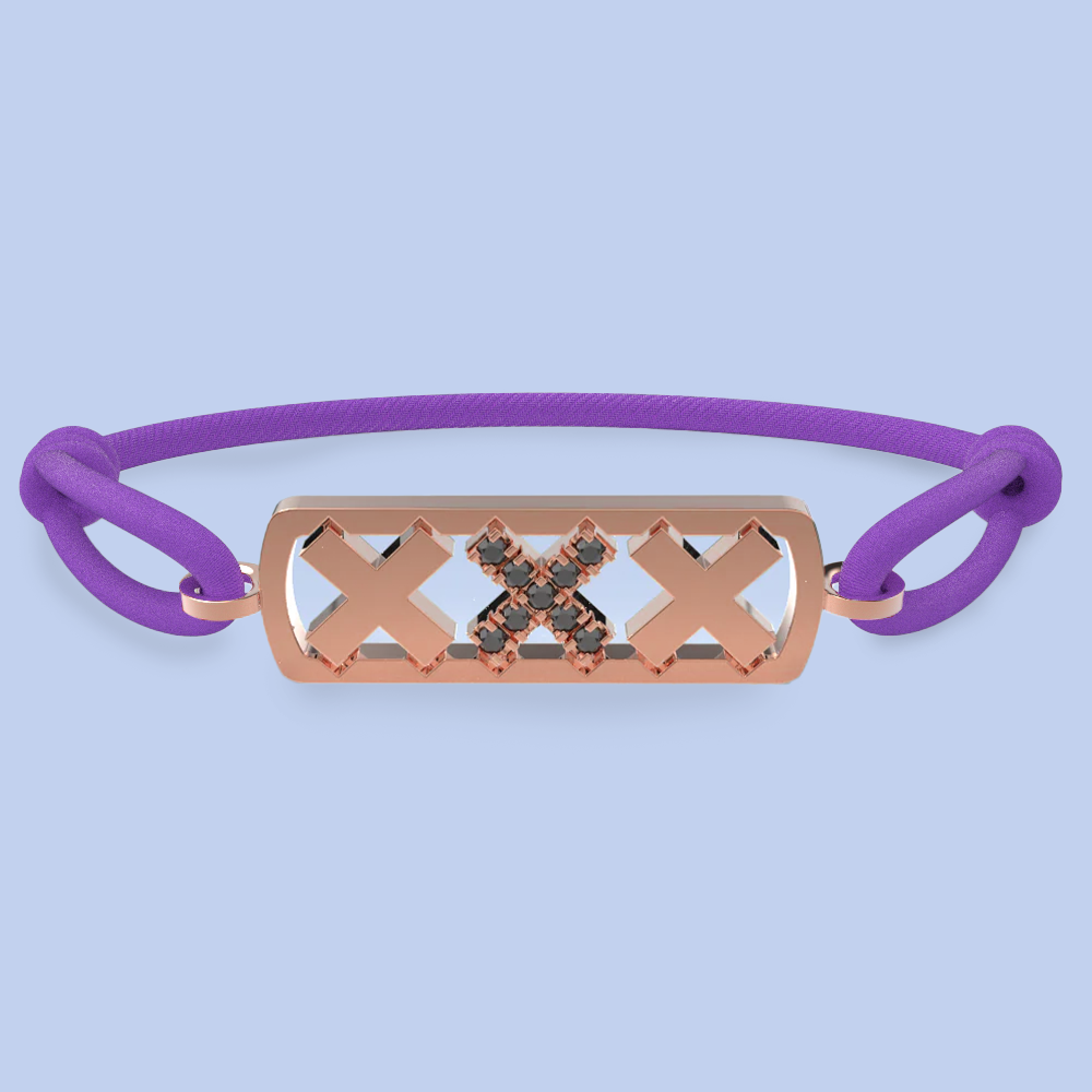 Amsterdam black diamond bracelet