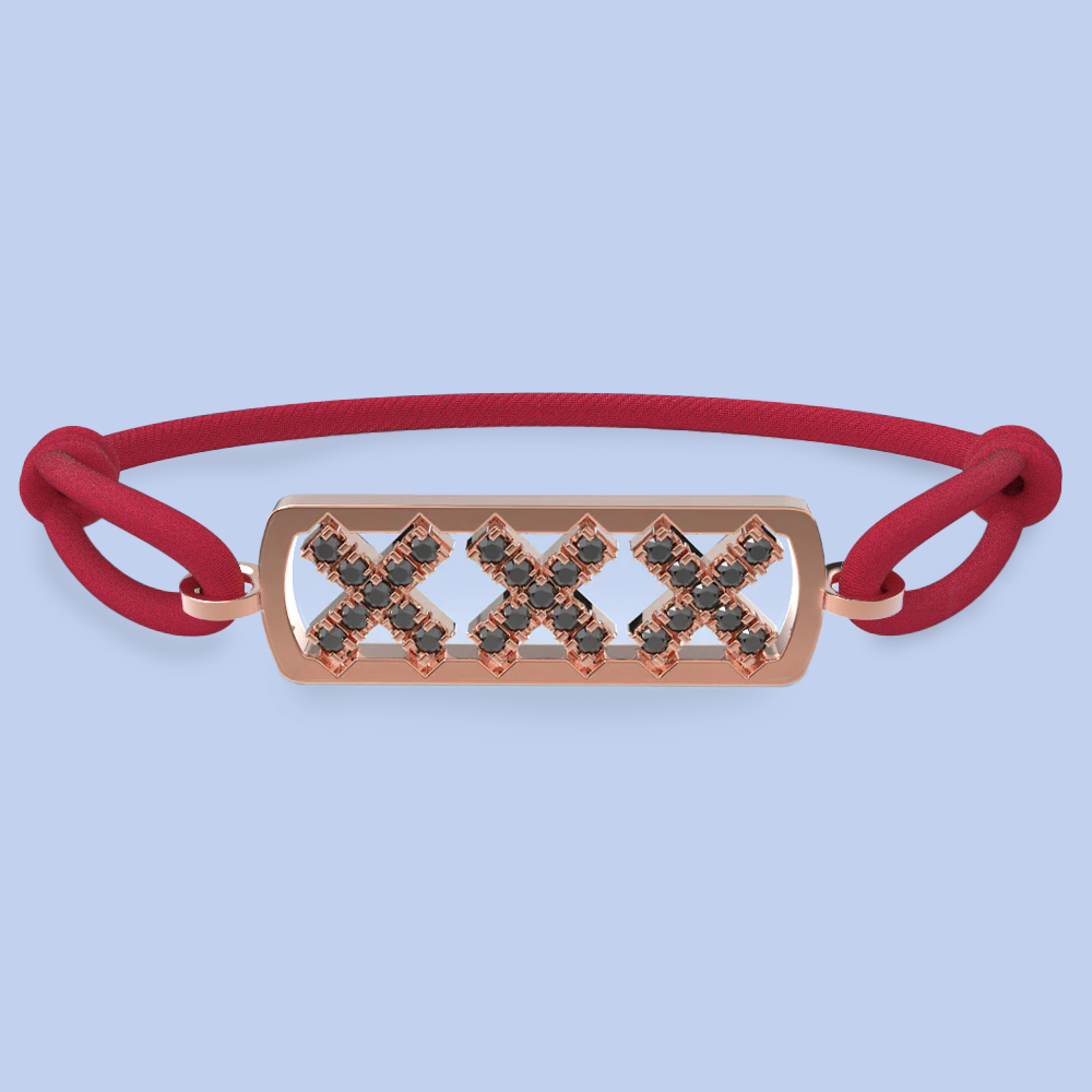 Amsterdam schwarze Diamantarmband