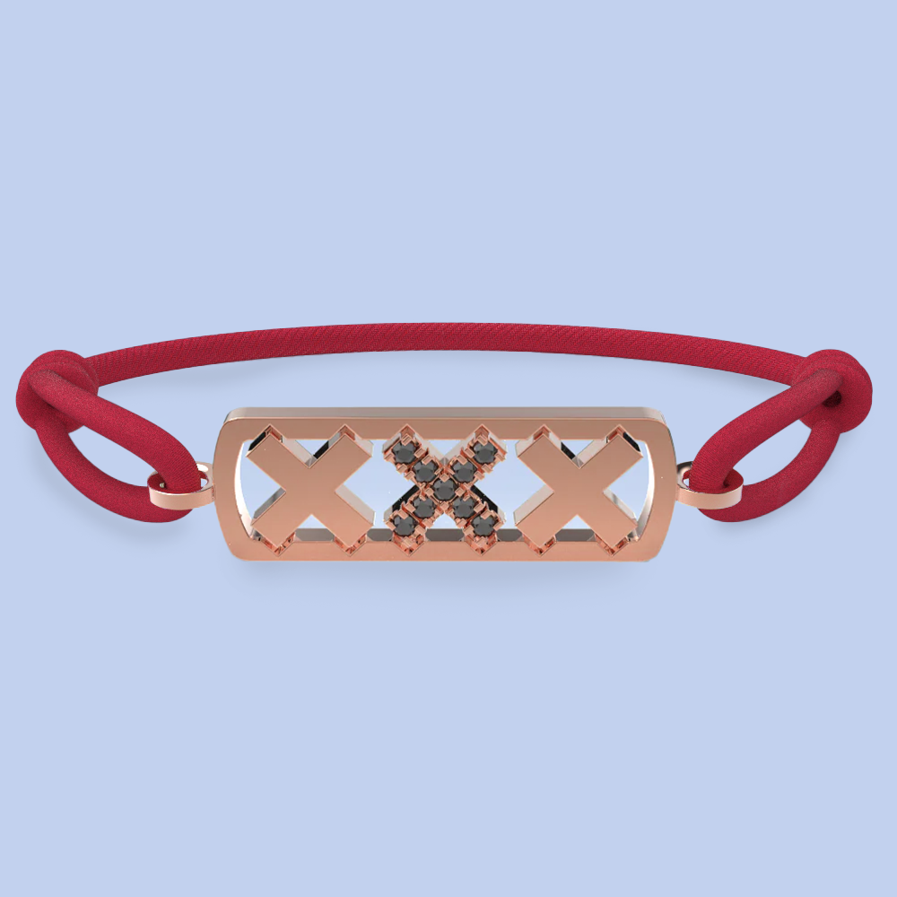 Amsterdam black diamond bracelet