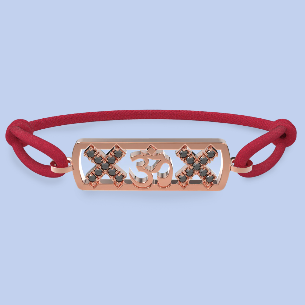 Amsterdam black diamond ohm bracelet