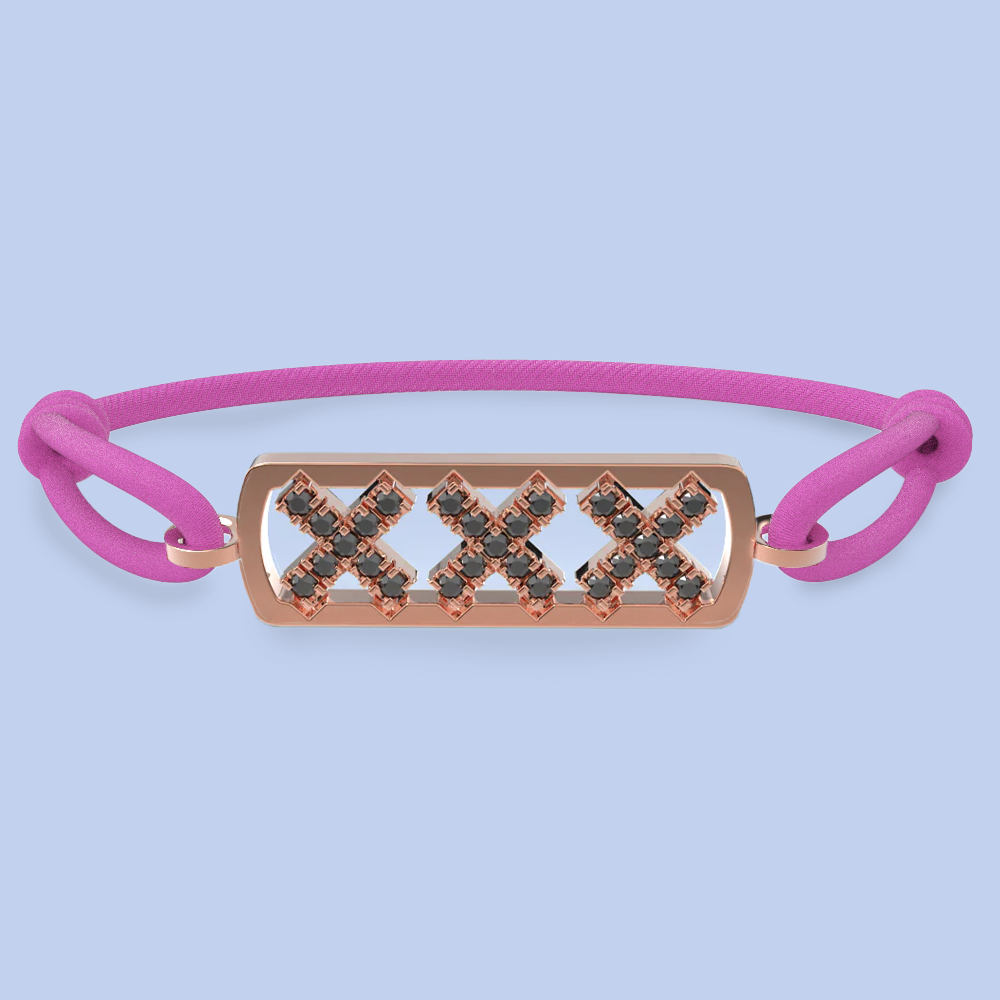 Amsterdam schwarze Diamantarmband