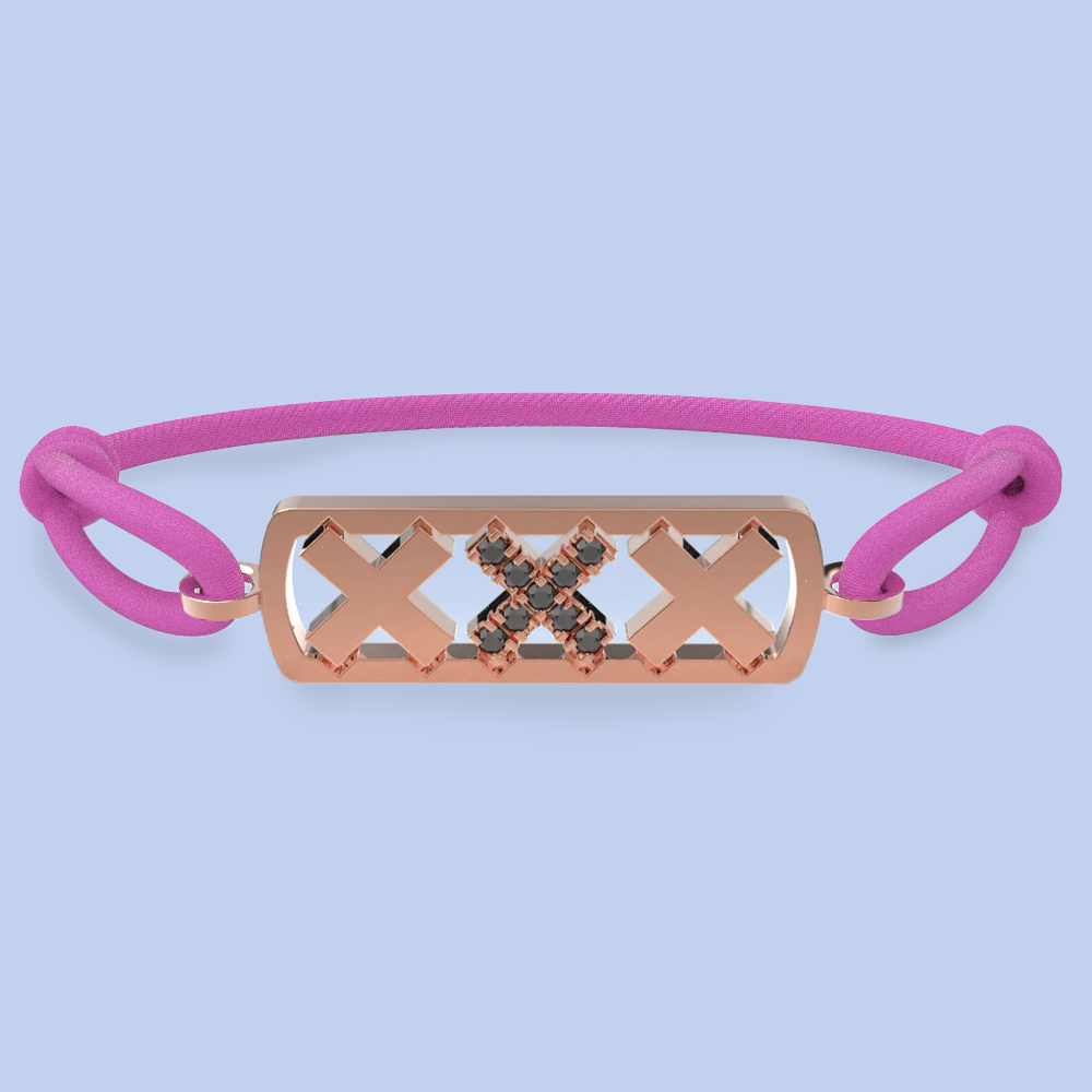 Amsterdam black diamond bracelet