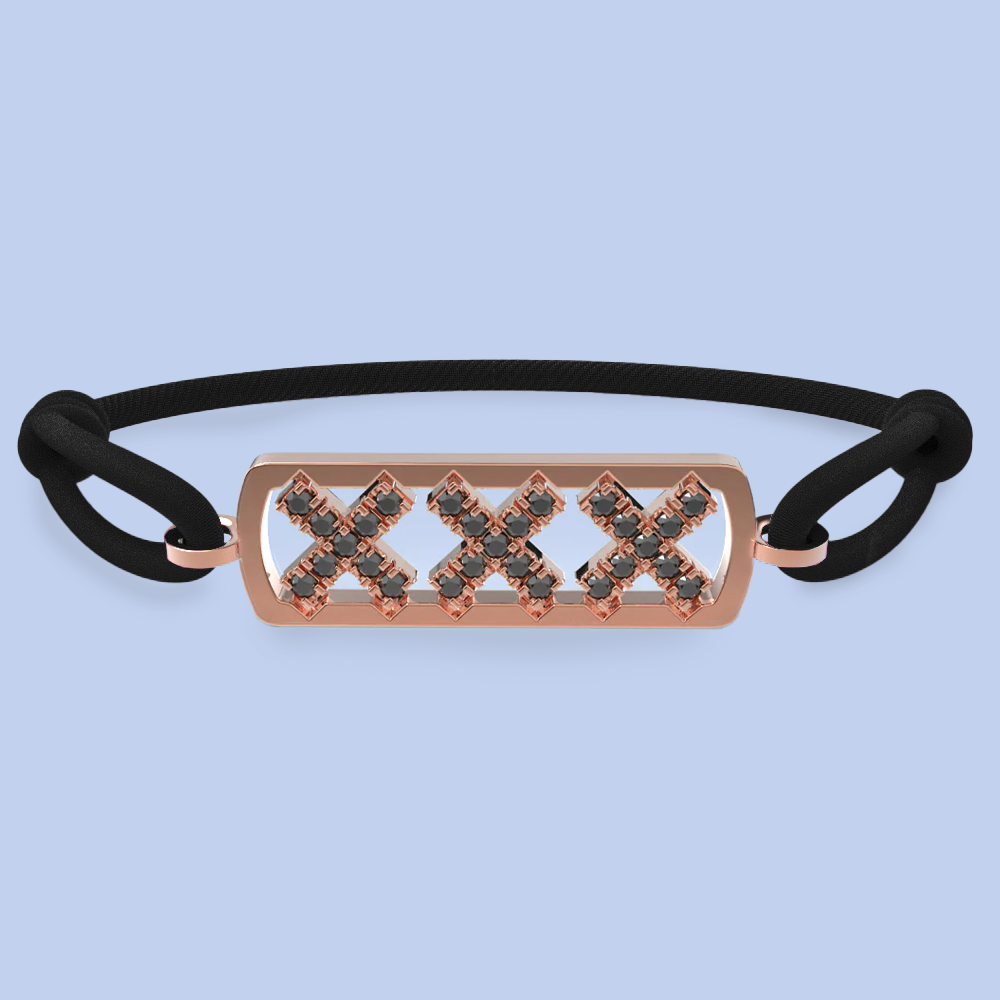 Amsterdam schwarze Diamantarmband