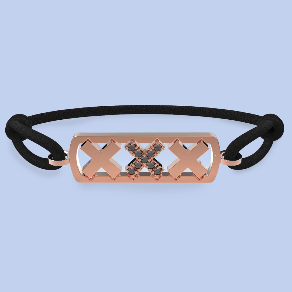 Amsterdam black diamond bracelet