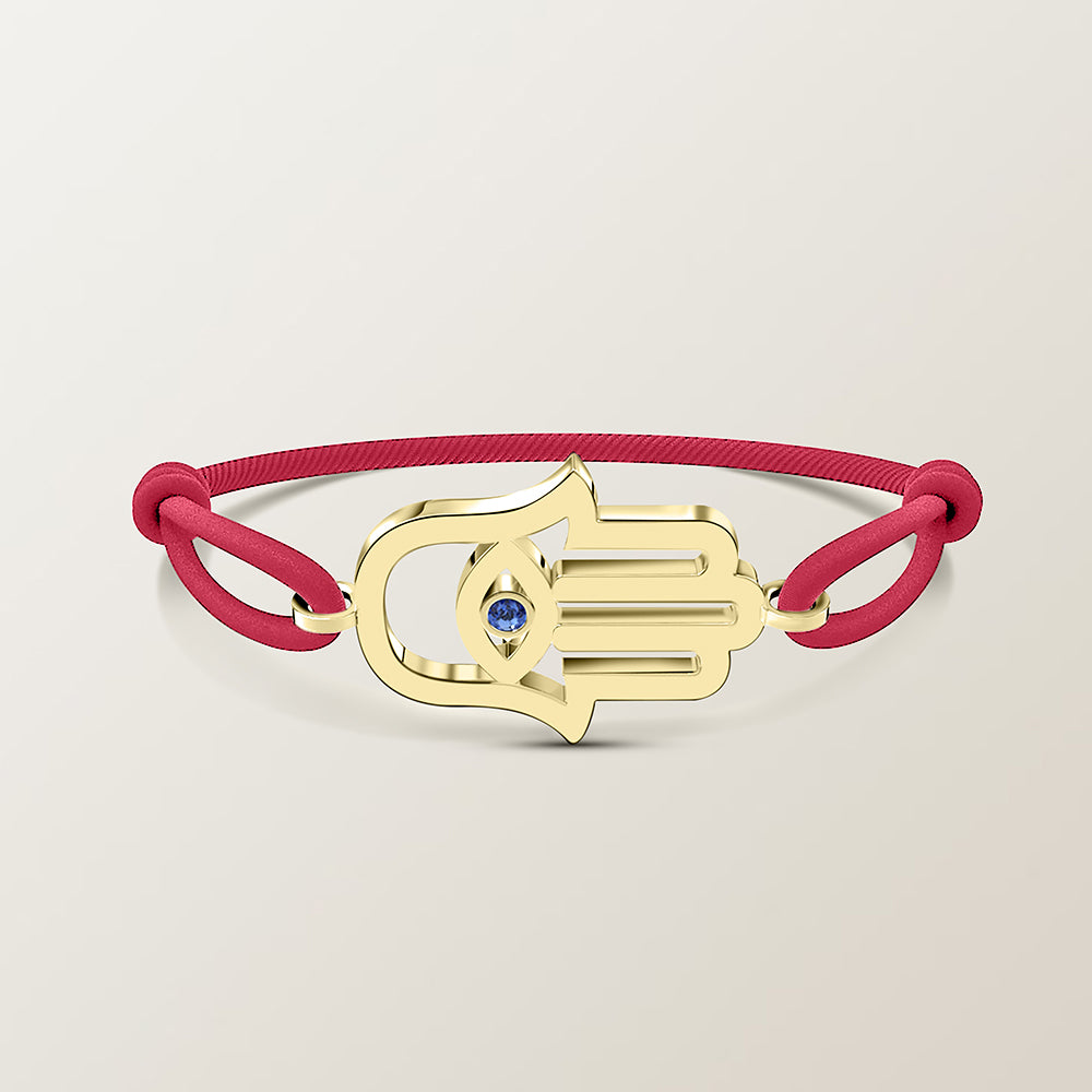 Hamsa saffier armband