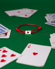 Playing card bracelet