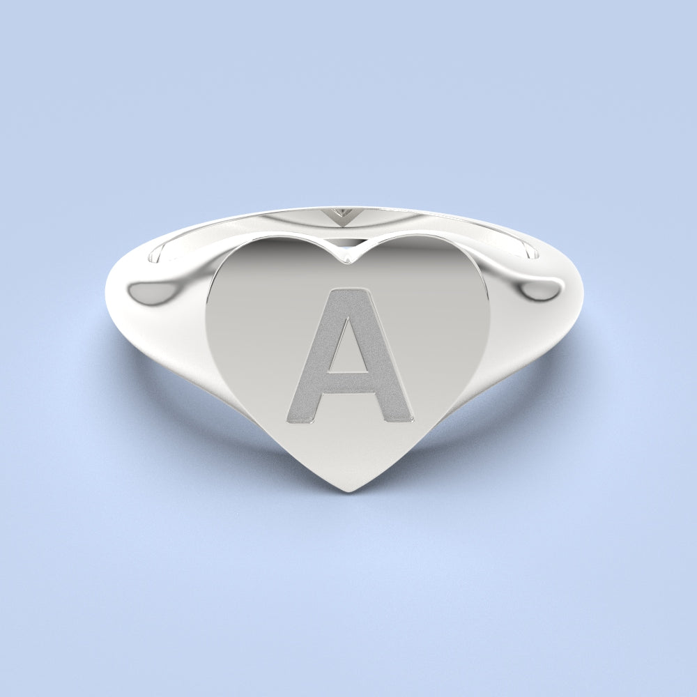 love zegelring met letter