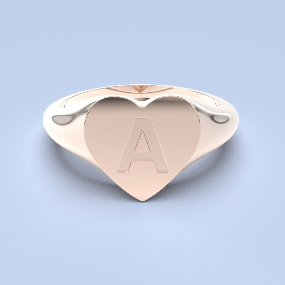 love zegelring met letter